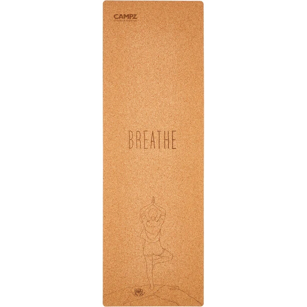 CAMPZ Cork Yoga Mat M Vrikshasana brown 2 CAMPZ Cork Yoga Mat M Vrikshasana brown - Image 2