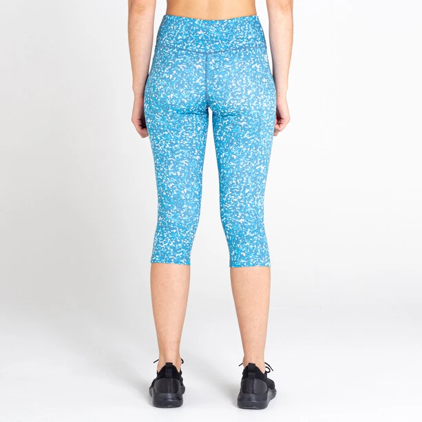 Dare 2b Influential 3/4 Tights Women capri blue fracture print 2 Dare 2b Influential 3/4 Tights Women capri blue fracture print - Image 2