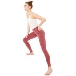 MANDALA High Rise Wrap Leggings GOTS Women mayan red -Cheap Yoga Store mandala high rise wrap leggings gots women mayan red 4