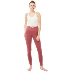 MANDALA High Rise Wrap Leggings GOTS Women mayan red -Cheap Yoga Store mandala high rise wrap leggings gots women mayan red 5