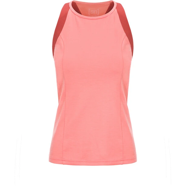 Super.natural Round Neck Top Women georgia peach/tandori 1 Super.natural Round Neck Top Women georgia peach/tandori