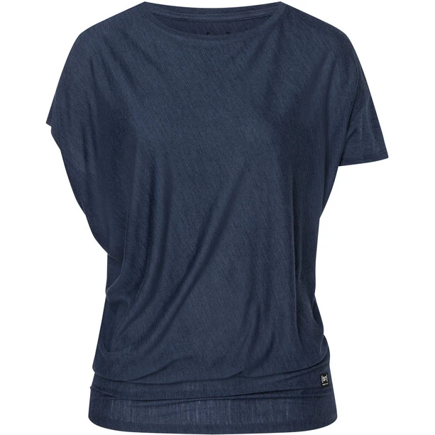 Super.natural Yoga Loose Tee Women blue iris melange 1 Super.natural Yoga Loose Tee Women blue iris melange