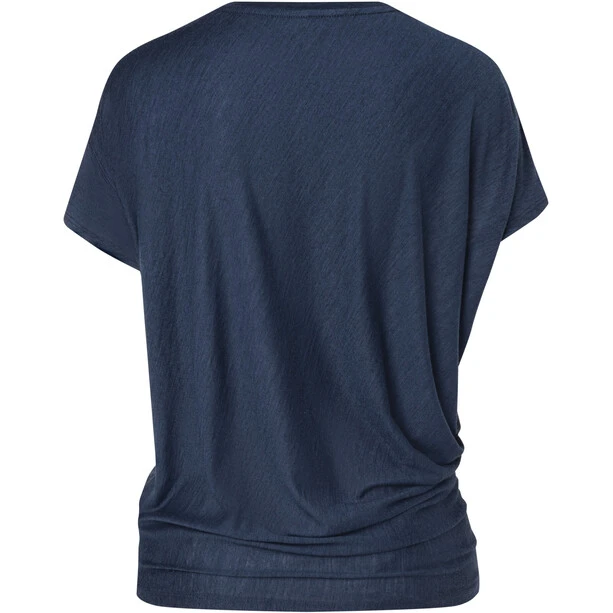 Super.natural Yoga Loose Tee Women blue iris melange 2 Super.natural Yoga Loose Tee Women blue iris melange - Image 2